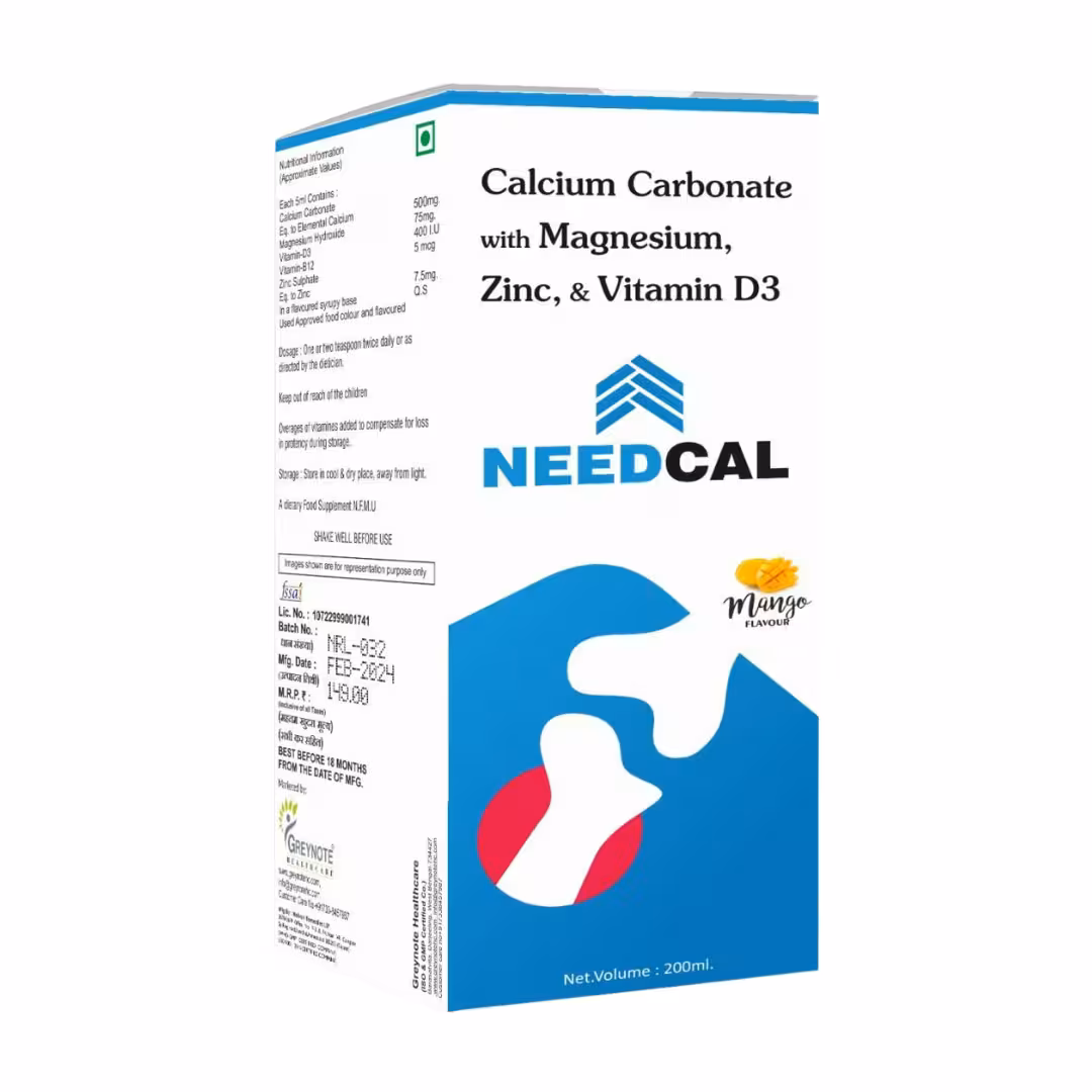 NeedCal Syrup 200ml - View 1